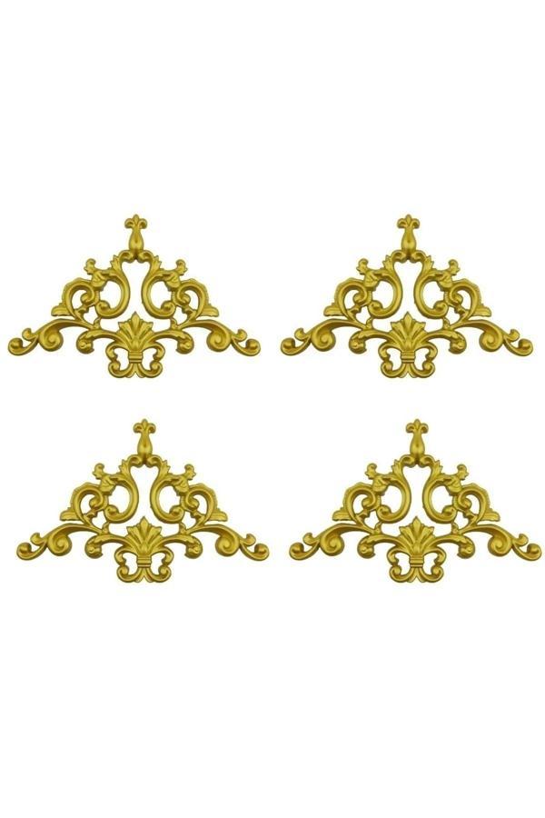 Miva Konsept Dekoratif Poliüretan Tavan-Duvar-Kapı-Mobilya 4 Lü Köşe Motifi (27X18 Cm) - Image 1