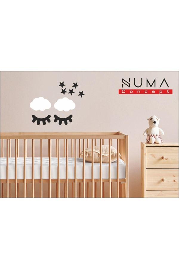 Numa Concept Uyku Zamanı Bulut Yıldız Kirpik Seti Çocuk Odası Duvar Dekorasyon - Image 1