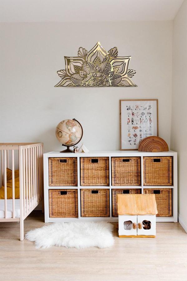 Numa Concept Lotus Çiçeği Yarım Tablo Mdf Üzeri Gold Pleksi Duvar Dekorasyon Lazer Kesim 60X30 Cm - Image 1