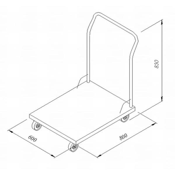 Öztiryakiler Yük Taşıma Arabası, 60x80 Cm - Image 1