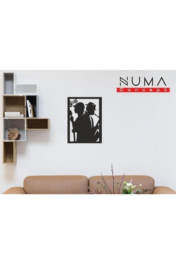 Numa Concept Jazz Müzisyenler Sanatçı Mdf Duvar Dekorasyon Lazer Kesim 35X26 Cm - Image 1