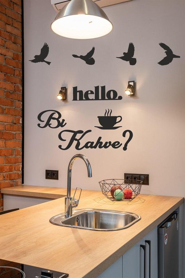 Numa Concept 3'Lü Ürün-Çoklu Tek Pakette Bi Kahve+4'Lü Kuş + Hello 3 Parça Duvar Dekorasyon Ürünleri - Image 1