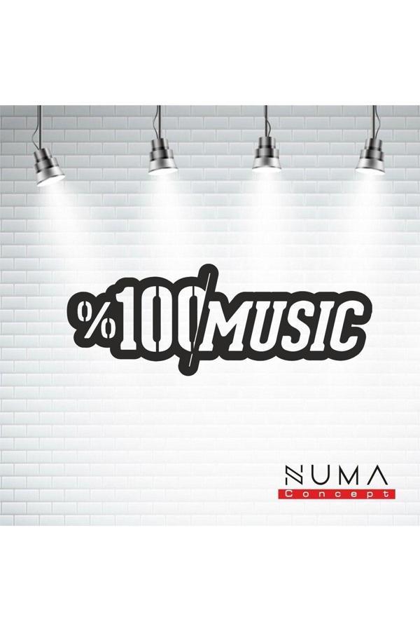 Numa Concept Müzik %100 Mdf Duvar Dekorasyon Lazer Kesim 40X15 Cm - Image 1