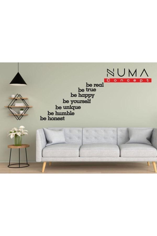 Numa Concept Be Real Be Yourself Duvar Yazısı Mdf Duvar Dekorasyon Lazer Kesim - Image 1