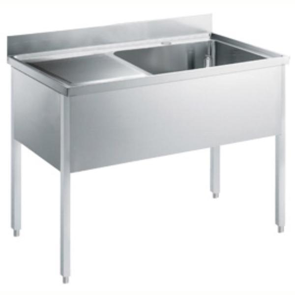 Electrolux Professional Tek Evyeli Tezgah, Evyesi 600x500 Mm, Damlalığı Solda - 1200 Mm LG1216SXPN - Image 1