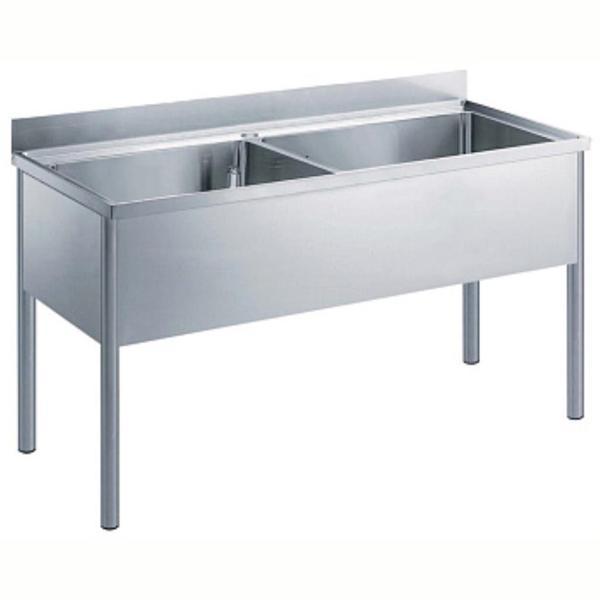 Electrolux Professional Yıkama Tezgahı, 2 Evyeli (800x510x340mm) VLP1802SEN - Image 1