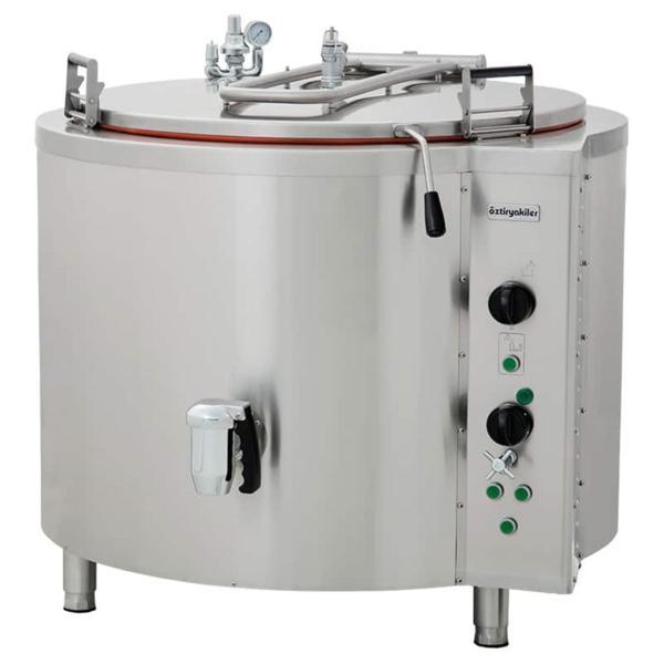 Öztiryakiler İndirekt Elektrikli Kaynatma Tenceresi, Silindirik Kazanlı, 500 Lt, Sabit Model, Oteı 500 - Image 1