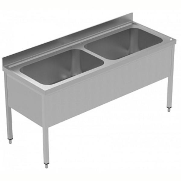 Electrolux Professional Yıkama-süzme Tezgahı, 2 Evye (810x540x350 Mm) - 1800 Mm, Plus GVLP1802SE - Image 1