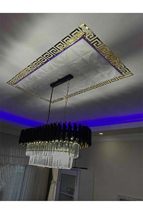 Numa Concept Labirent Bordür Aynalı 60'Lı Gold Pleksi Her Biri 8X7 (Kendinden Yapışkanlı) - Image 1