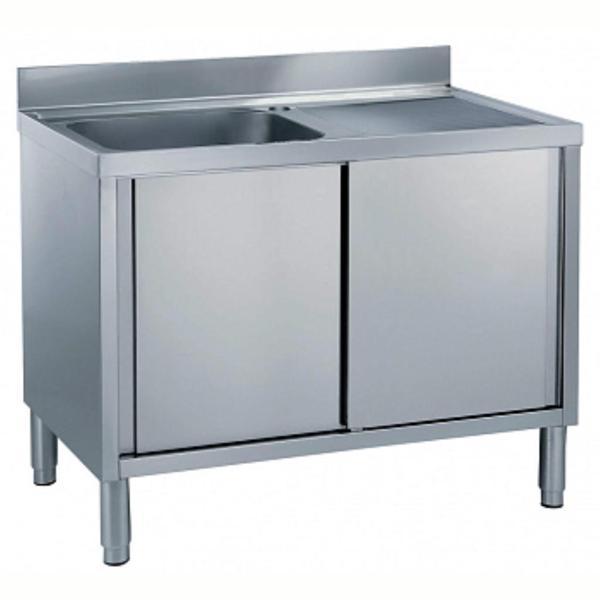 Electrolux Professional Dolaplı Tezgah, Tek Evyeli (500x500 Mm), Damlalık Sağda - 1200 Mm ML1S1217RN - Image 1