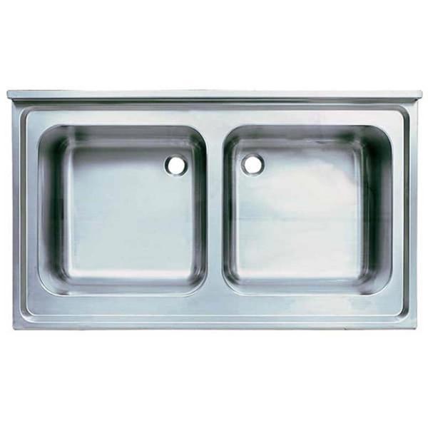 Öztiryakiler Tablalı Evye, Çift Göz Damlalıksız, 140x70 Cm, 50*50*30 Gözlü - Image 1