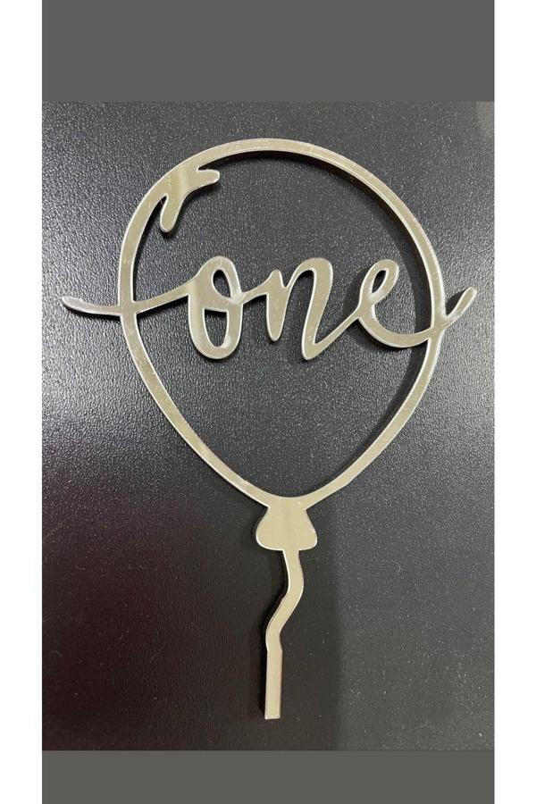 Numa Concept One Gümüş Pleksi Pasta Süsü Lazer Kesim 15X11 Cm - Image 1