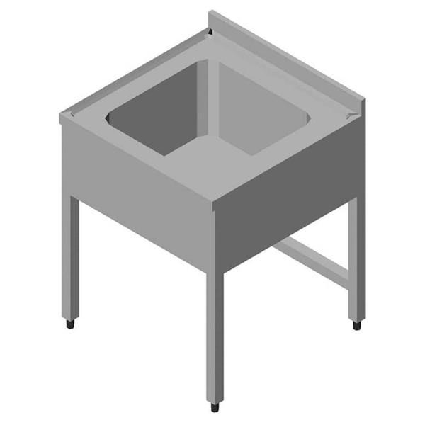 Öztiryakiler Evyeli Tezgahı 1g Perdeli 60x60 Cm - Image 1