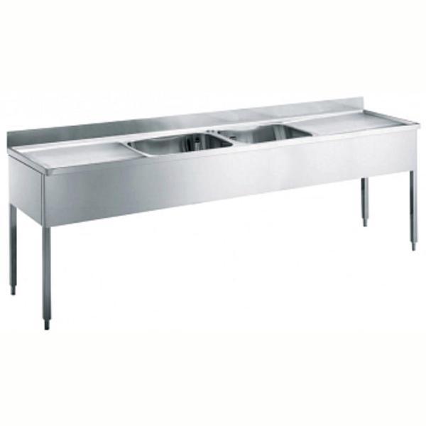 Electrolux Professional 2 Evyeli 600x500 Mm Ve 2 Damlalıklı Evye Ünitesi, 2400 Mm LG2426N - Image 1