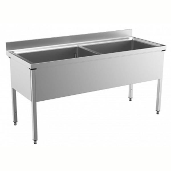 Electrolux Professional Yıkama Tezgahı, 2 Evyeli (600x500x340mm), 1600 Mm SLP216N - Image 1