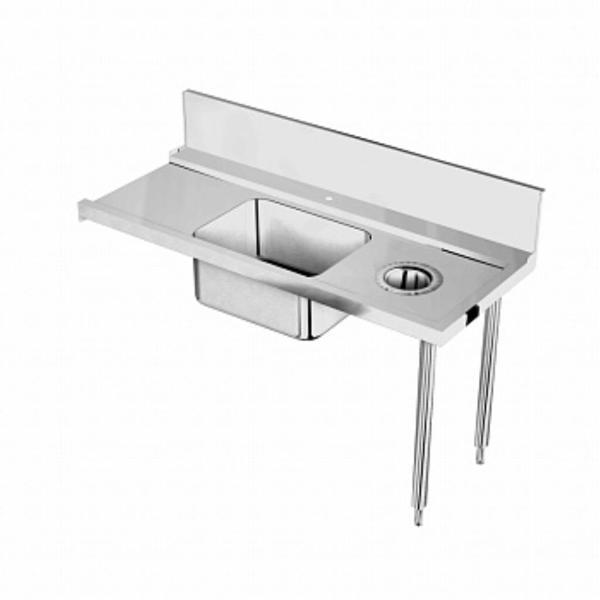 Electrolux Professional Konveyörlü Tip Bulaşık Makineleri İçin Evyeli Ve Boşaltma Delikli Ön Yıkama Tezgahı, Sağdan> Sola, 1700 Mm BHRPTBH16R - Image 1