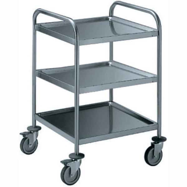 Electrolux Professional 3 Katlı Servis Arabası, İtme Kollu 600 Mm STR603WH - Image 1