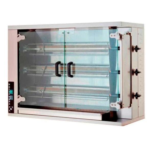 Öztiryakiler Gazlı Piliç Çevirme Makinesi, 3 Şiş, 12-15 Piliç Kapasitesi - Image 1