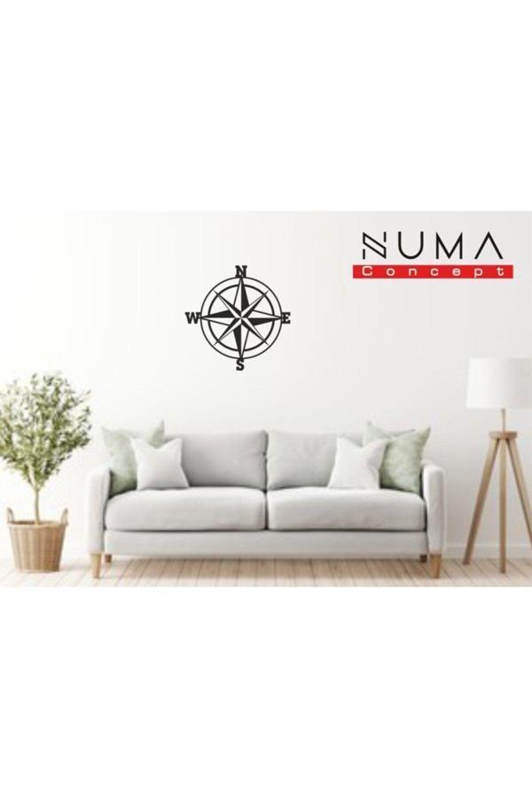 Numa Concept Pusula Mdf Duvar Dekorasyon Lazer Kesim 32X32 Cm - Image 1