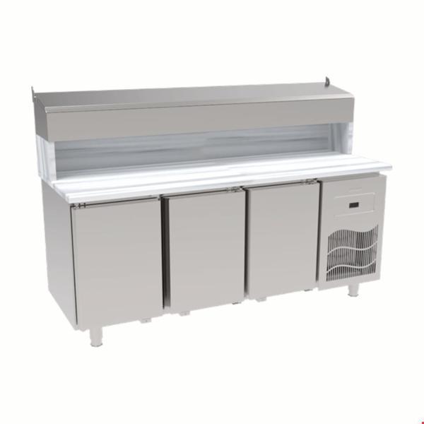 İnoksan Sgm190s - Mermer Tablalı 3 Kapılı Pizza Hazırlık Ünitesi - Image 1