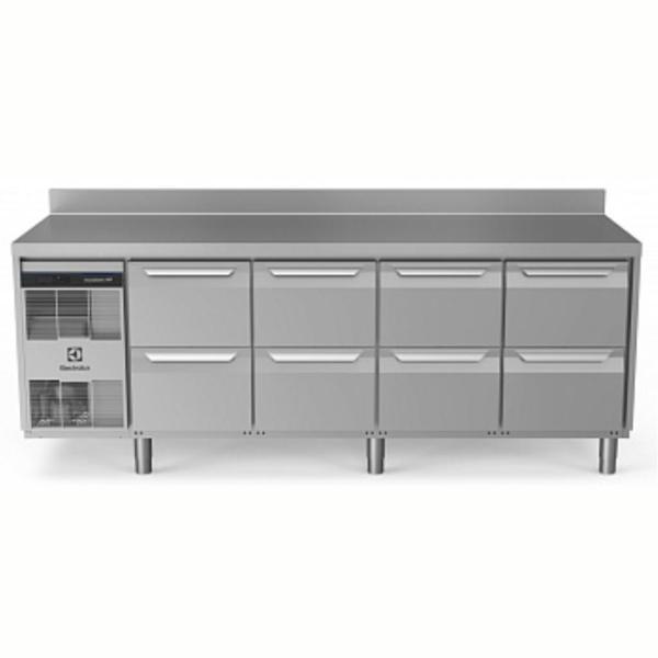 Electrolux Professional Endüstriyel Soğuk Tezgah 8 Çekmeceli 590 Lt Sırtlı-2+10°c, Aısı 304 EH4H3BBBB - Image 1