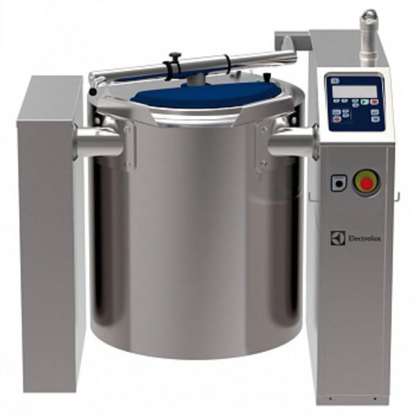 Electrolux Professional Elektrikli Kaynatma Kazanı, Hız Ayarlı Izgara Tip Karıştırıcılı, Elektronik Kontrol, Otomatik Devirme, 100 Lt - Variomix SM6V100 - Image 1