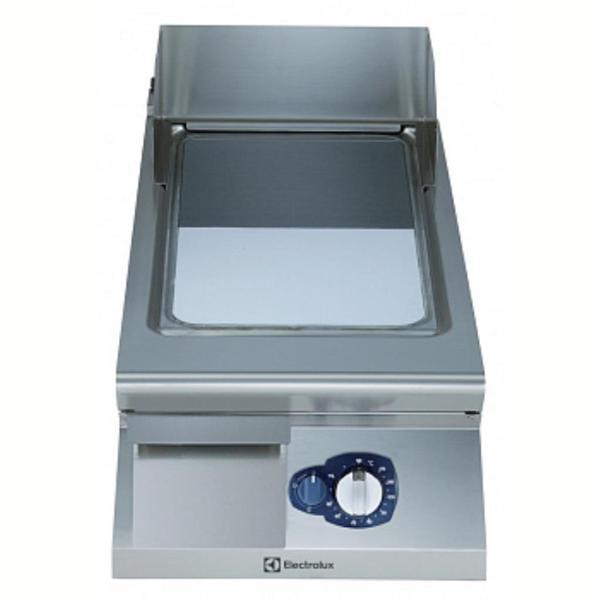 Electrolux Professional Gazlı Set Üstü Izgara (10kw), Düz Krom Pleytli, Eğimli Tablalı, Termostatik Kontrol, Demonte Sırtlık Ve Spatula - 400 Mm E9FTGDCS00 - Image 1