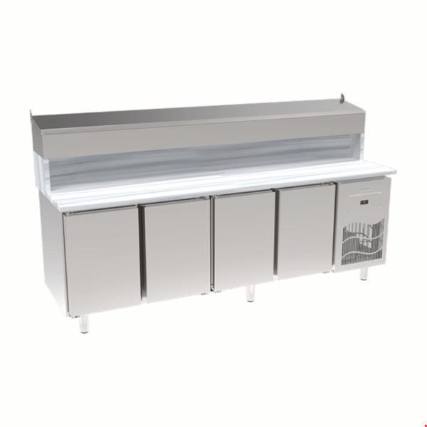 İnoksan Sgm240 - Mermer Tablalı 4 Kapılı Pizza Hazırlık Ünitesi - Image 1