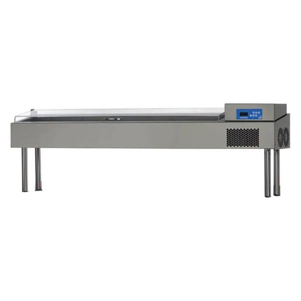 Öztiryakiler Yüksek Pizza Hazırlık Ünitesi, Pleksiglas Kapaklı, Soğutmalı, Tag 270 Uyumlu, Pzc 35 - Image 1