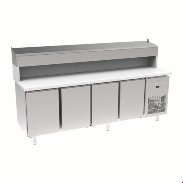 İnoksan Sgp240s - Polietilen Tablalı 4 Kapılı Pizza Hazırlık Ünitesi - Image 1