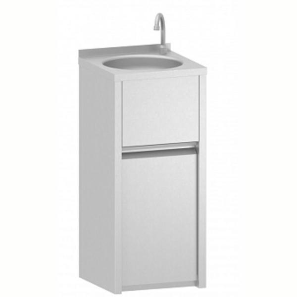 Electrolux Professional El Yıkama Evyesi, Dizden Kontrollu Pedallı, Çöp Kabinli, Tek Hazneli, Batarya Ve Sifon Dahil NHWSB40 - Image 1