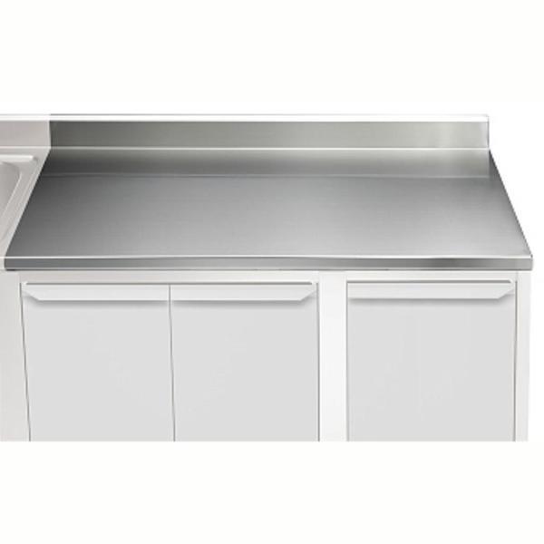 Electrolux Professional Üst Tabla, Sırtlı, 1400 Mm, 1,5 Mm Kalınlıkta Üst Tabla 18 Mm Kalınlığında Ses Sönümlendirici Malzeme Ve Ayrıca 2 Paslanmaz Kayıtla Güçlendirilmiştir - Modular Line TPLA14A - Image 1