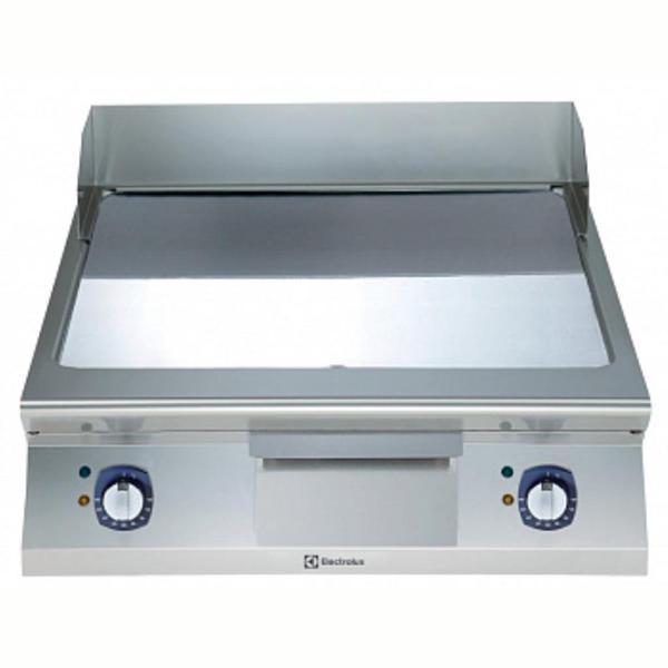Electrolux Professional Elektrikli Set Üstü Izgara, Düz Krom Pleytli, Eğimli Tablalı, Termostatik Kontrol, Demonte Sırtlık Ve Spatula - 800 Mm E9FTEHCS00 - Image 1