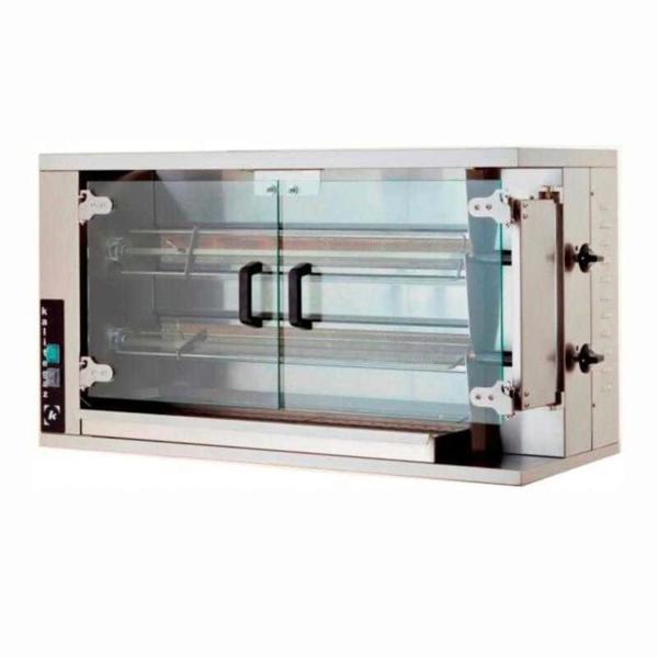 Öztiryakiler Gazlı Piliç Çevirme Makinesi, 2 Şiş, 8-10 Piliç Kapasitesi - Image 1