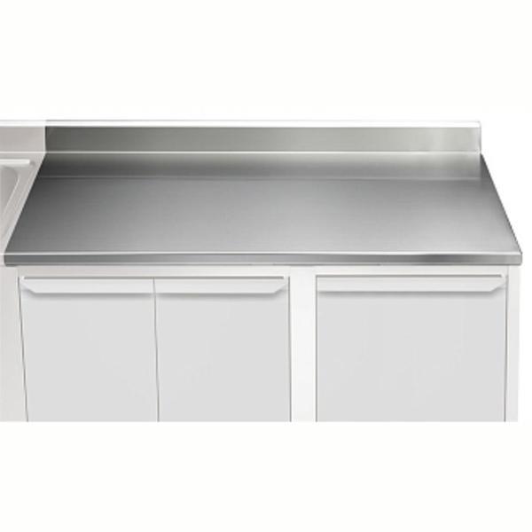Electrolux Professional Üst Tabla, Sırtlı, 1600 Mm, 1,5 Mm Kalınlıkta Üst Tabla 18 Mm Kalınlığında Ses Sönümlendirici Malzeme Ve Ayrıca 2 Paslanmaz Kayıtla Güçlendirilmiştir - Modular Line TPLA16A - Image 1