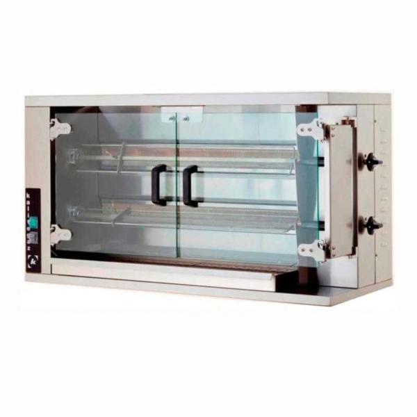 Öztiryakiler Elektrikli Piliç Çevirme Makinesi, 2 Şiş, 8-10 Piliç Kapasitesi - Image 1