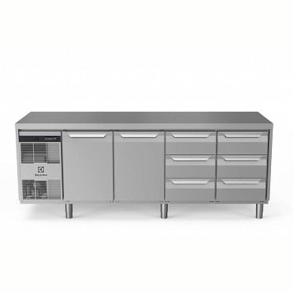 Electrolux Professional Endüstriyel Soğuk Tezgah 2 Kapılı +6x1/3 Çekmeceli 590 Lt, -2+10°c, Aısı 304 EH4HBAACC - Image 1