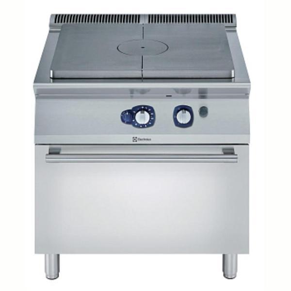 Electrolux Professional Endüstriyel Gazlı Kapalı Ateş Ocak, Merkezde 7 Kw''lık Tek Brulör, Gazlı Fırınlı, Derinlik 730 Mm - 800 Mm E7STGH10G0 - Image 1