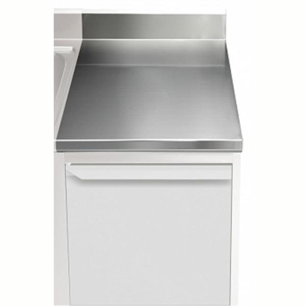Electrolux Professional Üst Tabla, Sırtlı, 700 Mm, 1,5 Mm Kalınlıkta Üst Tabla 18 Mm Kalınlığında Ses Sönümlendirici Malzeme Ve Ayrıca 2 Paslanmaz Kayıtla Güçlendirilmiştir - Modular Line TPLA7A - Image 1