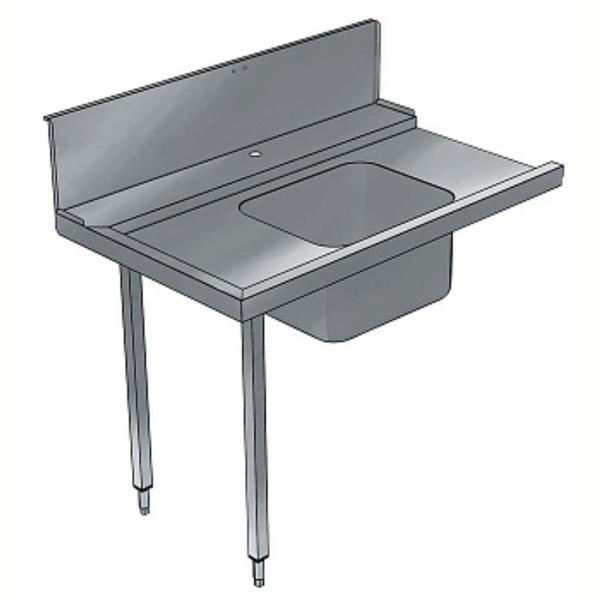 Electrolux Professional Bulaşık Giriş Tezgahı, Tek Evyeli (500x400 Mm), Giyotin Tip Bulaşık Makinesi İçin, 300 Mm Sırt, Soldan Sağa - 800 Mm BHHPTB08L - Image 1