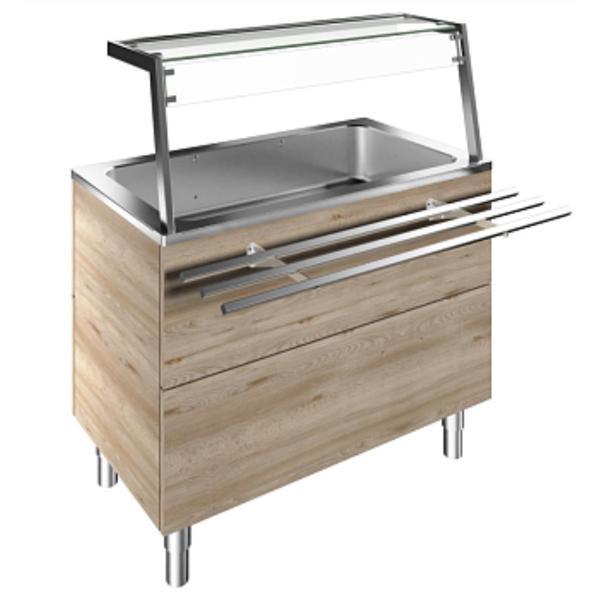 Electrolux Professional Adet Müşteri Tarafında Boru Tip Paslanmaz Çelik Tepsi Kaydırma, Y=900 Mm F10C3AF01W - Image 1