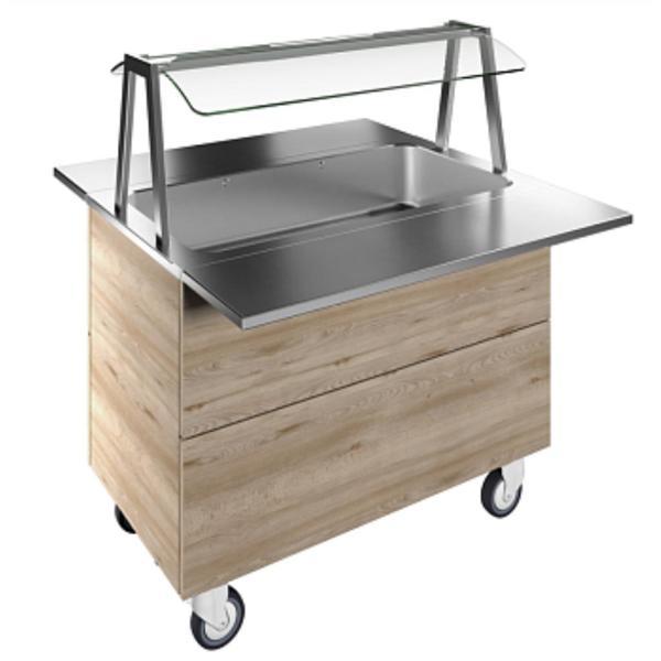 Electrolux Professional Aydınlatmalı Üst Raf Ve Paslanmaz Çelik Tepsi Kaydırma, Y=900 Mm F01H3AW02S - Image 1