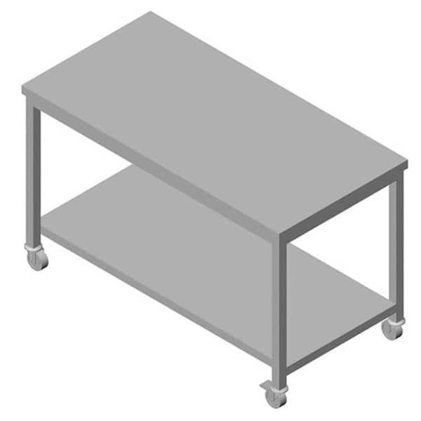 Öztiryakiler Çalışma Tezgahı Taban Raflı Hareketli 120x60 Cm - Image 1