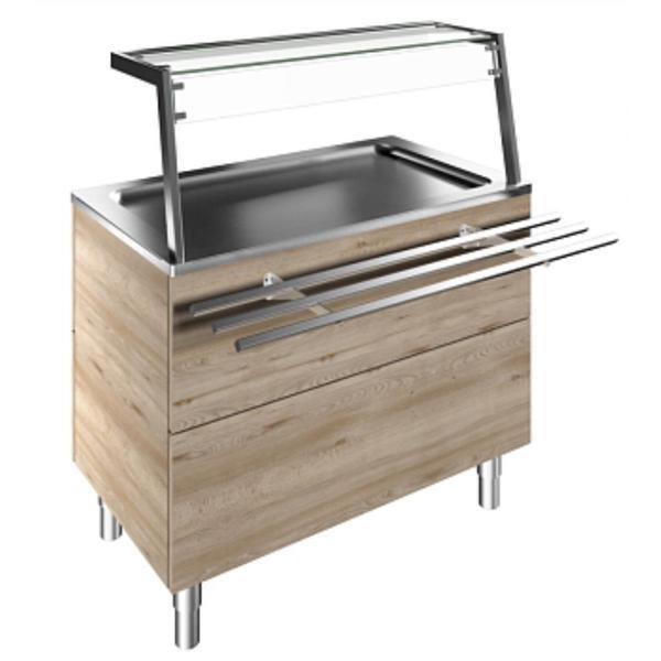 Electrolux Professional Soğutmalı Paslanmaz Çelik Teşhir Ünitesi Y 900 Mm F14C3AF01W - Image 1