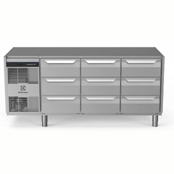 Electrolux Professional Endüstriyel Soğuk Tezgah 9x1/3 Çekmeceli 440 Lt -2+10°c, Aısı 304 Üst Tablasız EH3H7CCC - Image 1