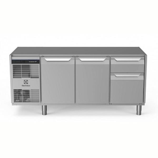Electrolux Professional Endüstriyel Soğuk Tezgah 2 Kapılı + 1/3+2/3 Çekmeceli 440 Lt -2+10°c, Aısı 304, Üst Tablasız EH3H7AAD - Image 1