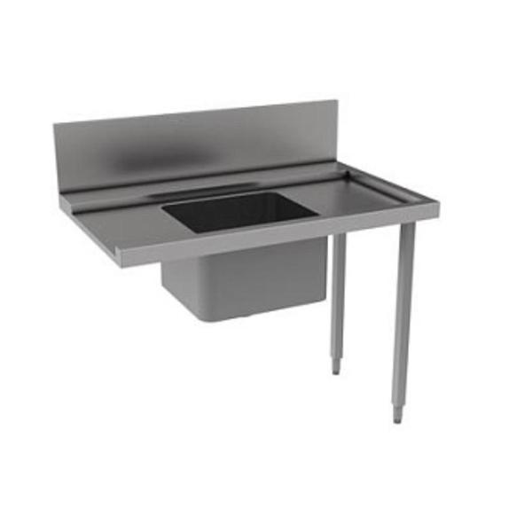 Electrolux Professional Bulaşık Giriş Tezgahı, Tek Evyeli (500x400 Mm), Giyotin Tip Bulaşık Makinesi İçin, Filtreli, Sağdan Sola - 1200 Mm PTSBHT12R - Image 1
