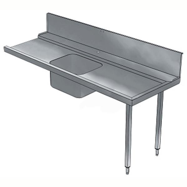 Electrolux Professional Bulaşık Giriş Tezgahı, Tek Evyeli (500x400 Mm), Giyotin Tip Bulaşık Makinesi İçin, 300 Mm Sırt, Sağdan Sola - 1800 Mm BHHPTB18R - Image 1