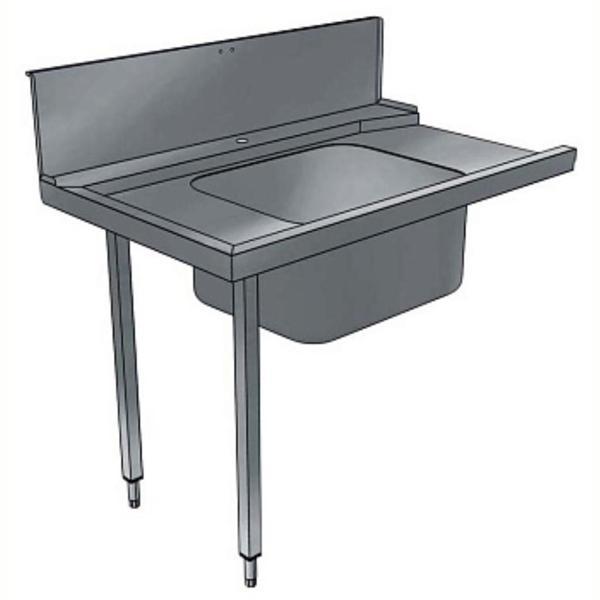 Electrolux Professional Bulaşık Giriş Tezgahı, Tek Evyeli (600x500 Mm), Giyotin Tip Bulaşık Makinesi İçin, 300 Mm Sırt, Soldan Sağa - 1200 Mm BHHPT6B12L - Image 1