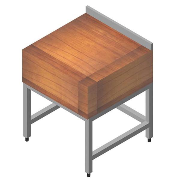 Öztiryakiler Et Kütüğü Ahşap Tablalı 50x50 Cm - Image 1